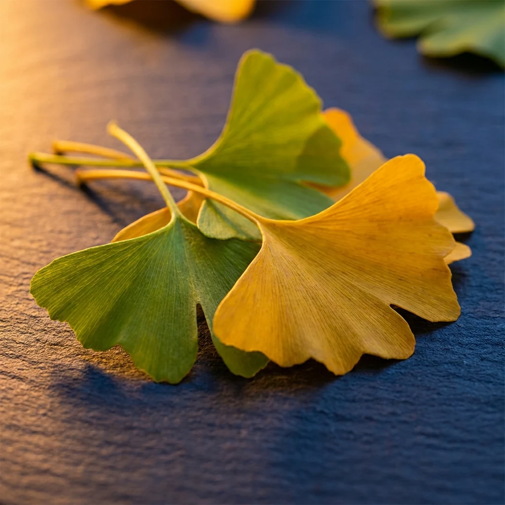 Ginkgo Biloba leaves